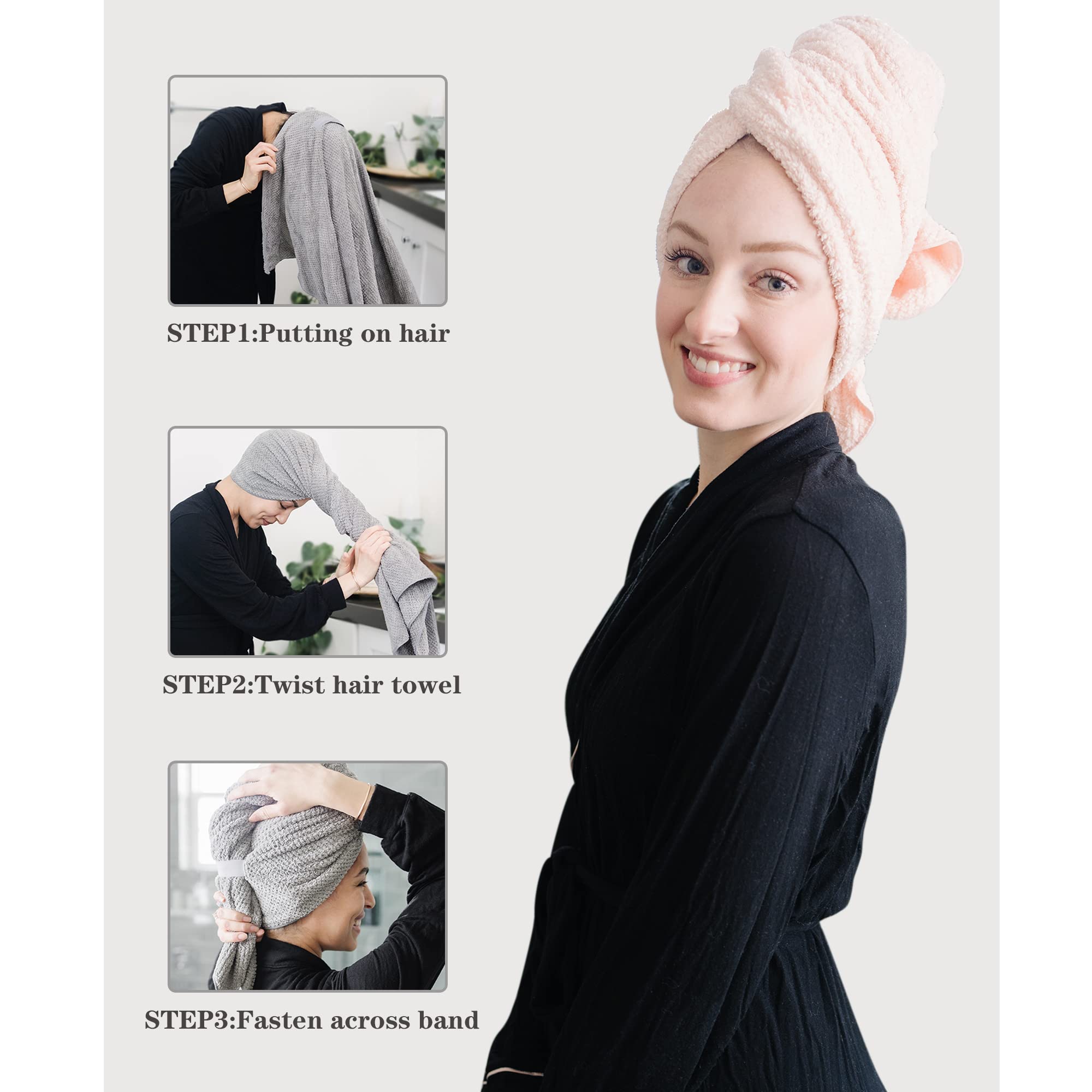 Microfiber hair towel texture and material detail