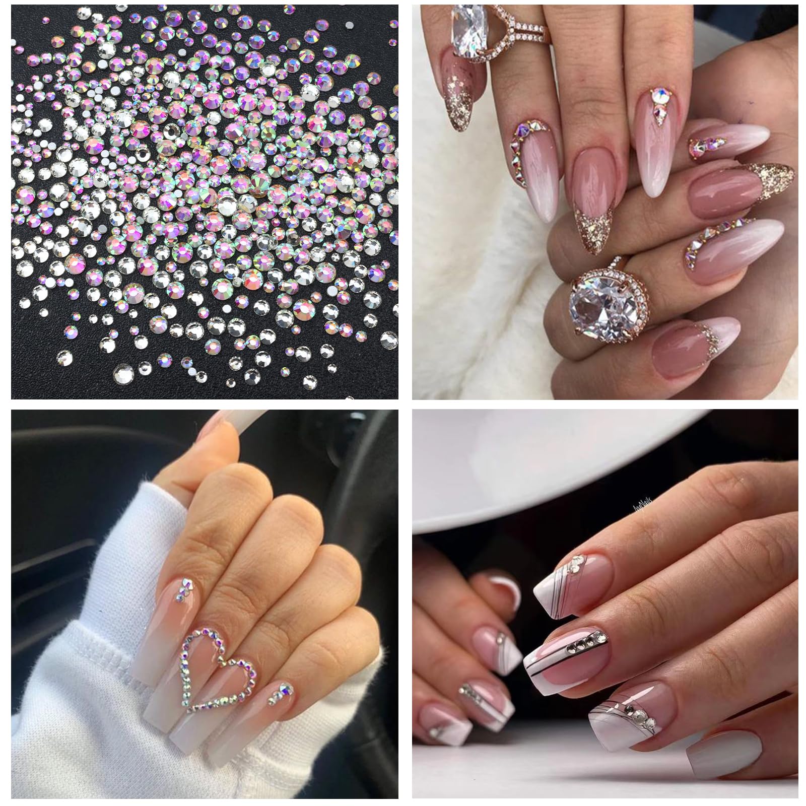 Votacos nail art kit with glue gel and dotting tools