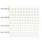 Prudiut pearl sticker sheets displayed for face makeup and craft use