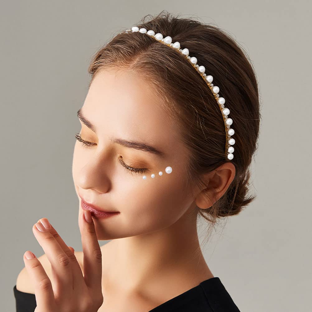 Applying Prudiut pearl gems for festival makeup looks