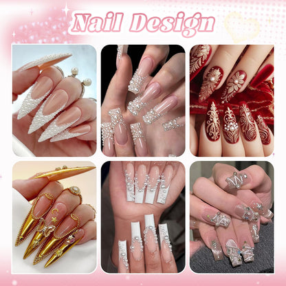 Application tools including tweezers and pickup pencil for nail gems