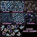 Flatback pearls and micro bead embellishments