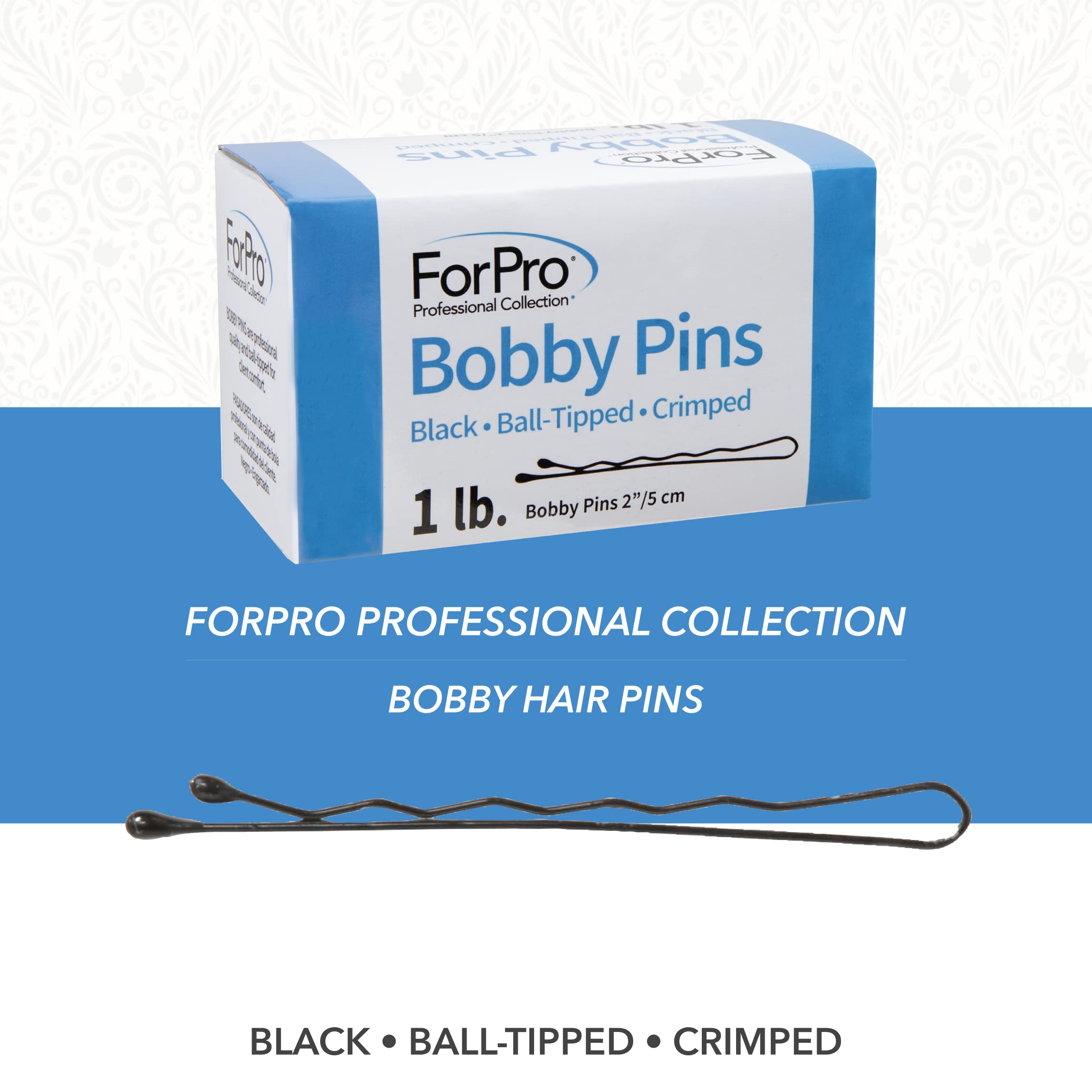 Secure grip metal bobby pins for damage free hairstyling