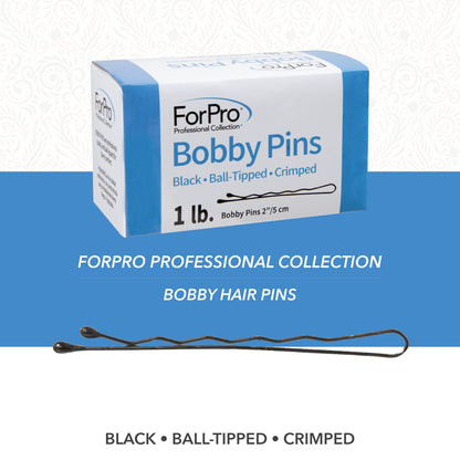 Secure grip metal bobby pins for damage free hairstyling