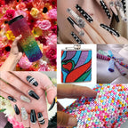Full packaging layout of the Belleboost rhinestone collection and tools.