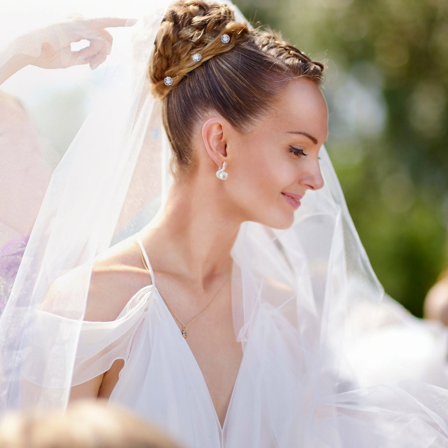 Full collection of forty eBoot rhinestone wedding hair accessories displayed together.