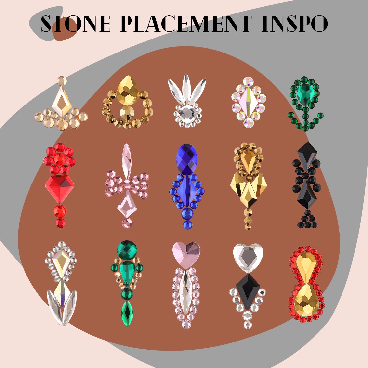 Belleboost nail rhinestone application with tweezers and pen