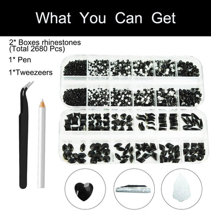 Alociam flatback round nail beads in various sizes