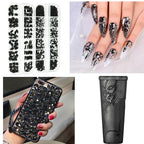 Alociam multi shaped rhinestone set angle view