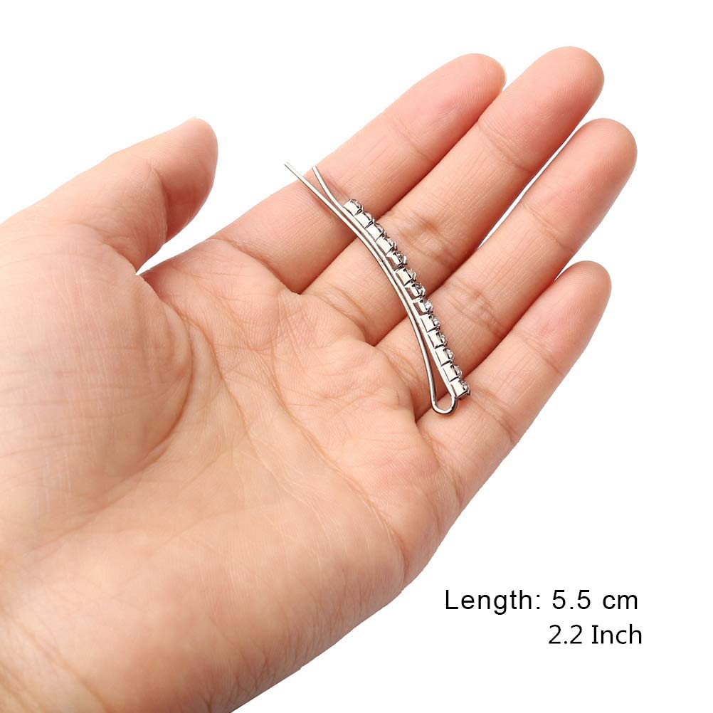 Close up view of the durable non slip metallic design of the hair clip