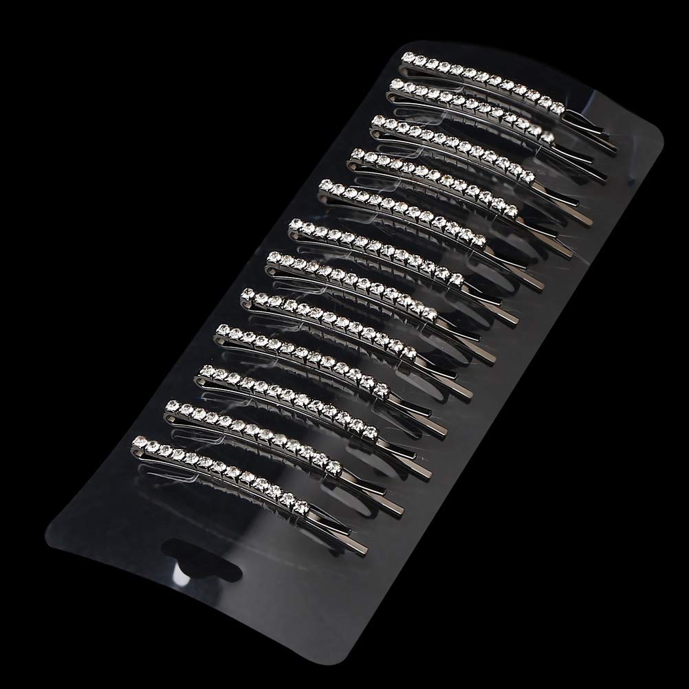 Premium festive gift packaging of the twelve piece crystal hair accessory set