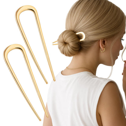 Imported JIRIS gold metal hair styling pins set packaging
