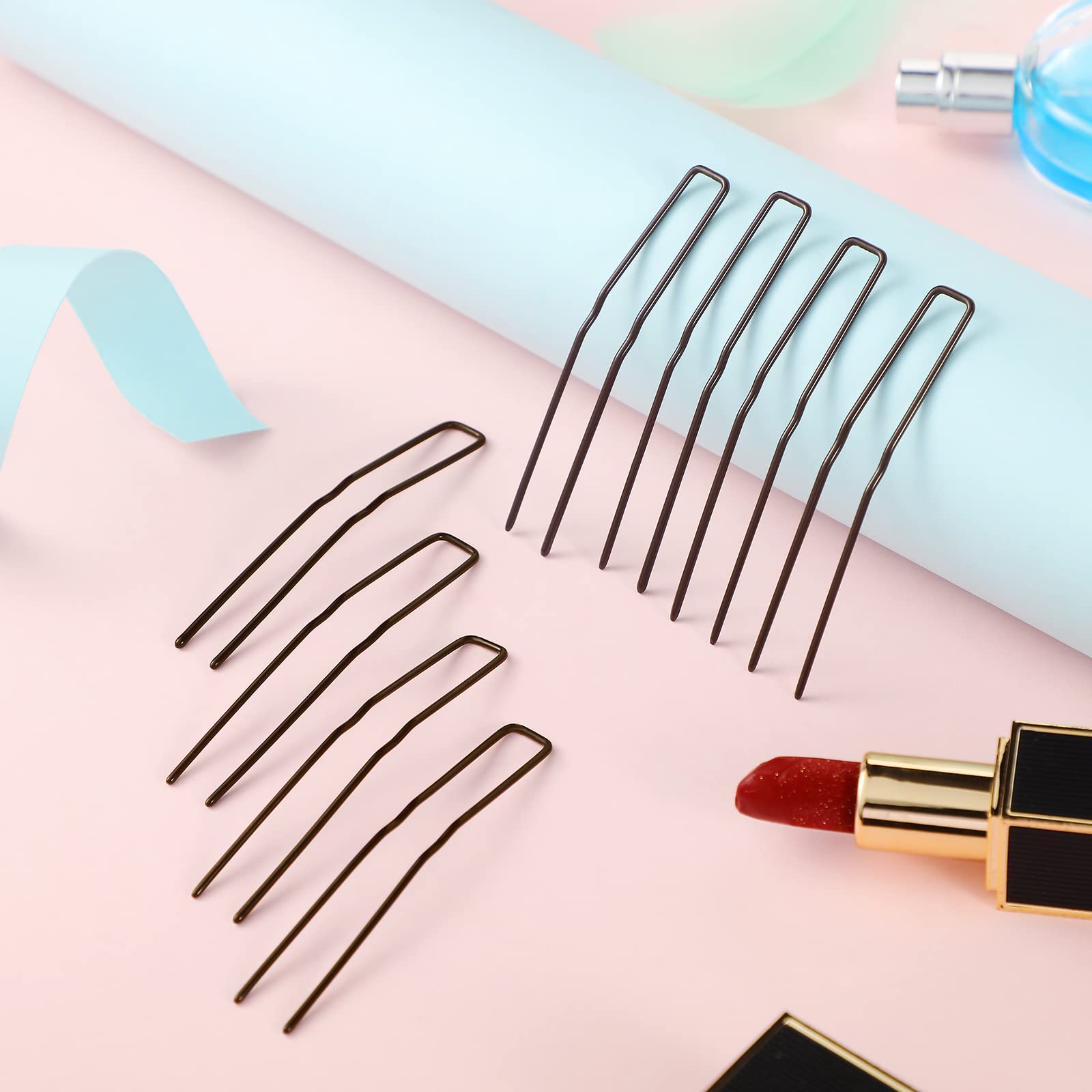 Waydress French style hair fork pins for secure thick updo styling