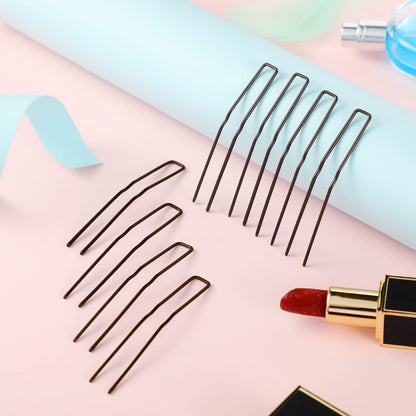 Waydress French style hair fork pins for secure thick updo styling