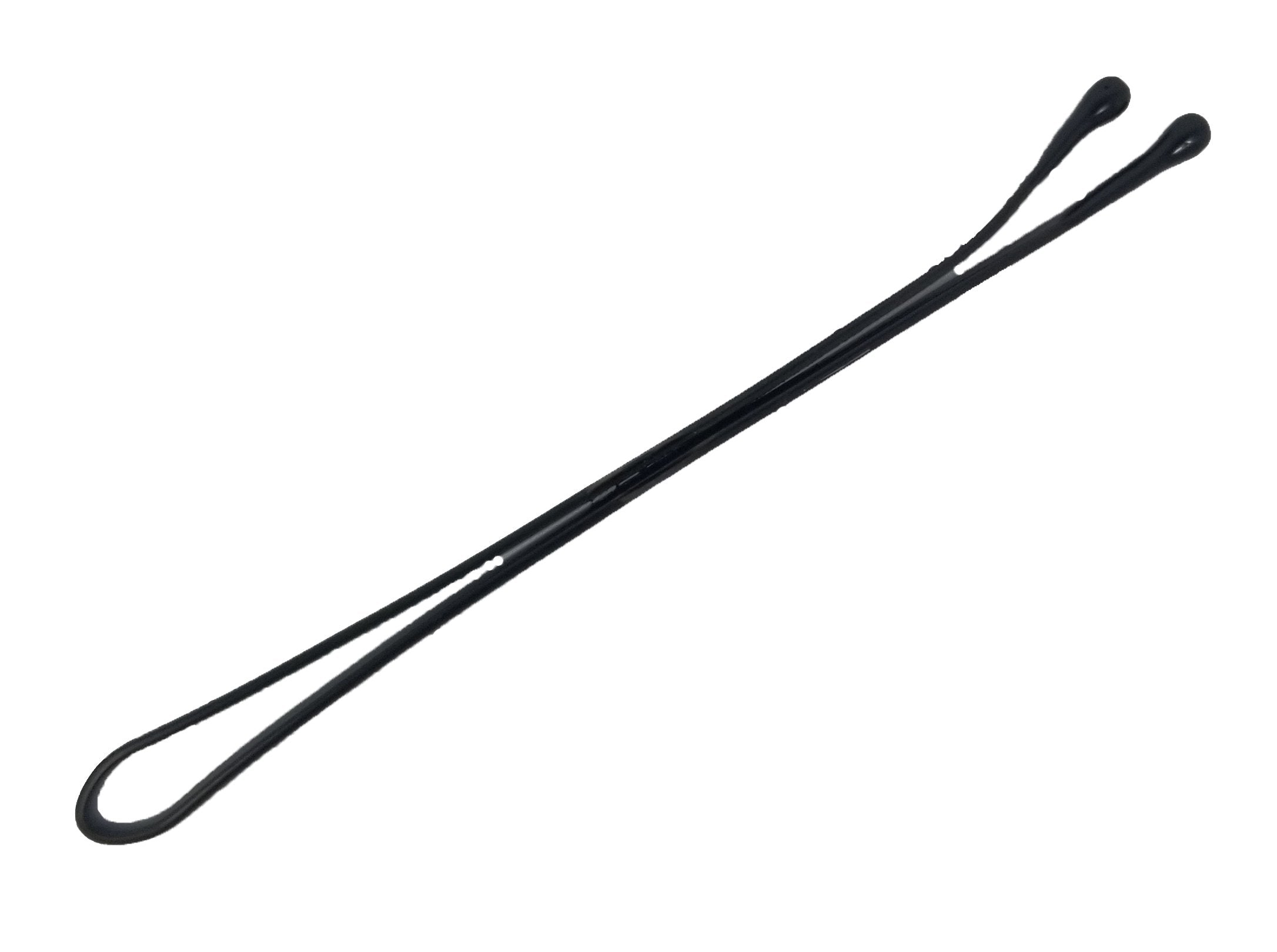 Long metal bobby pins for thick hair styling demonstration