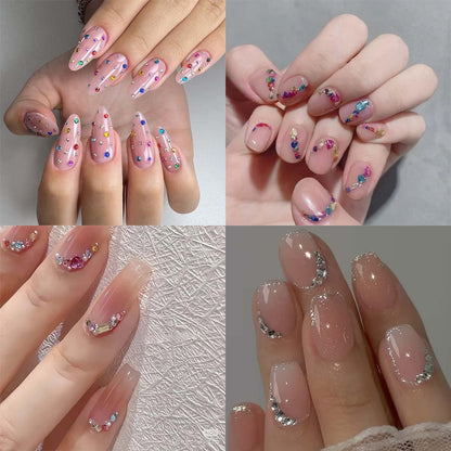 Professional DIY manicure using Onpress nail charms