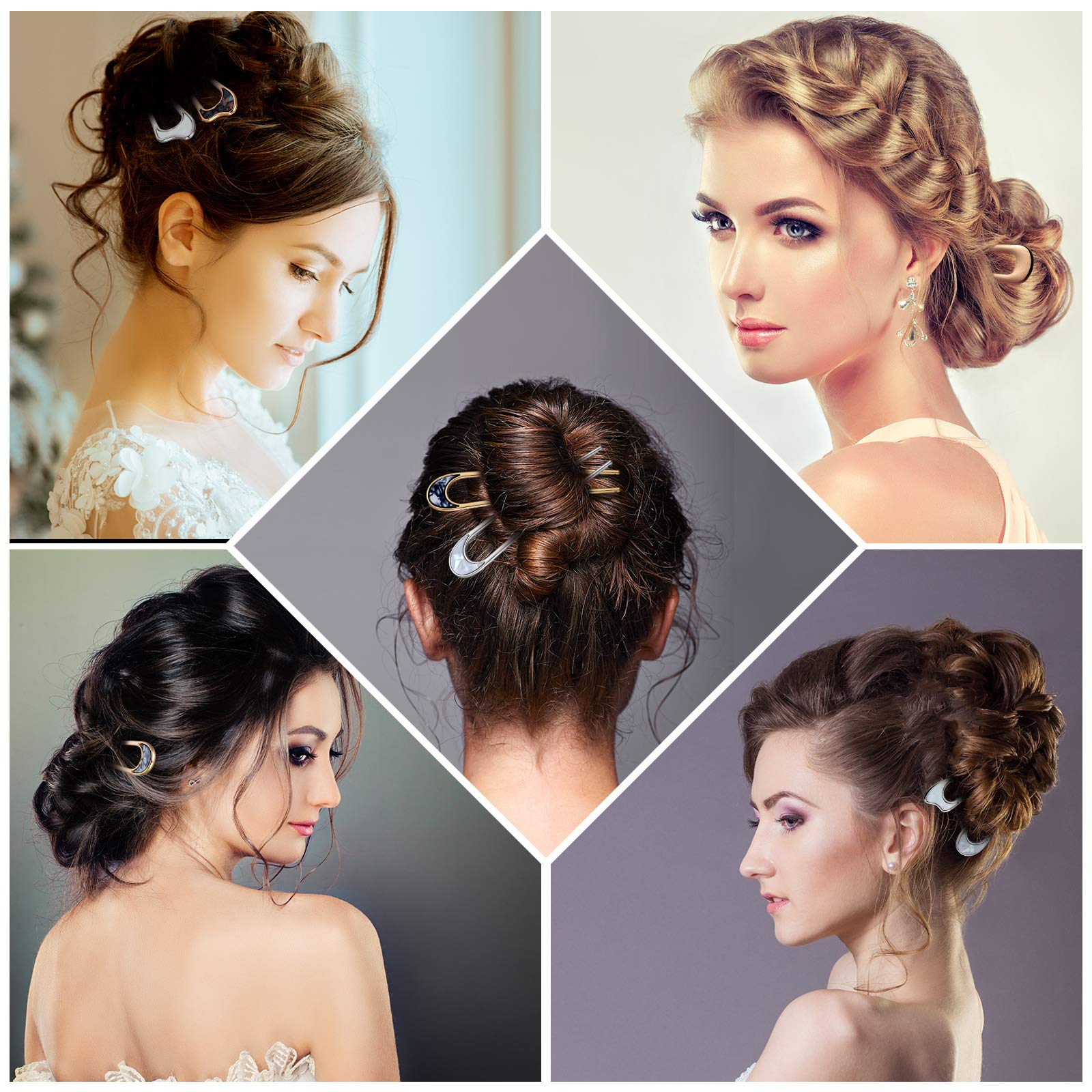 Chuangdi hairstyle accessories set arranged neatly to highlight the compact travel-friendly sizing