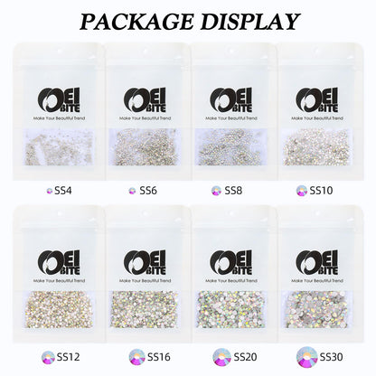 Flatback glass rhinestones for DIY craft projects