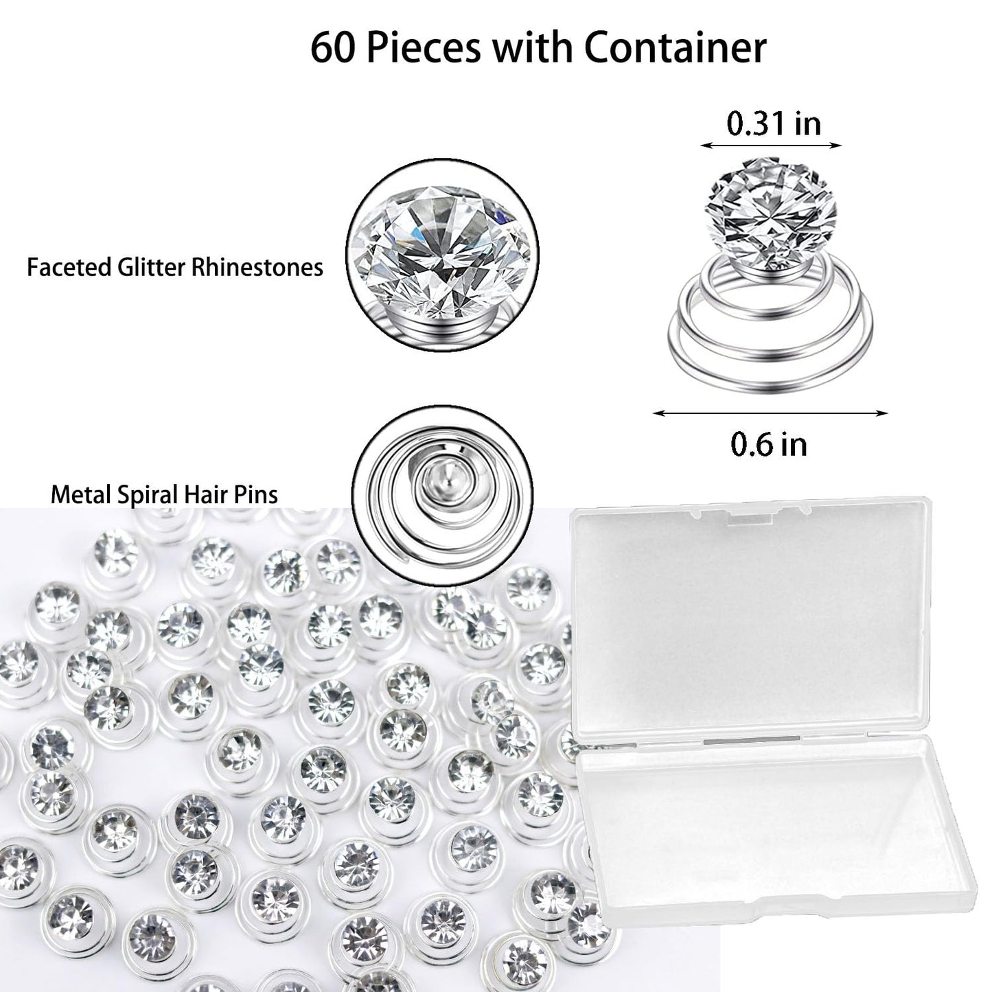 Detailed close up of the spiral coil mechanism on the pearl and flower jewels