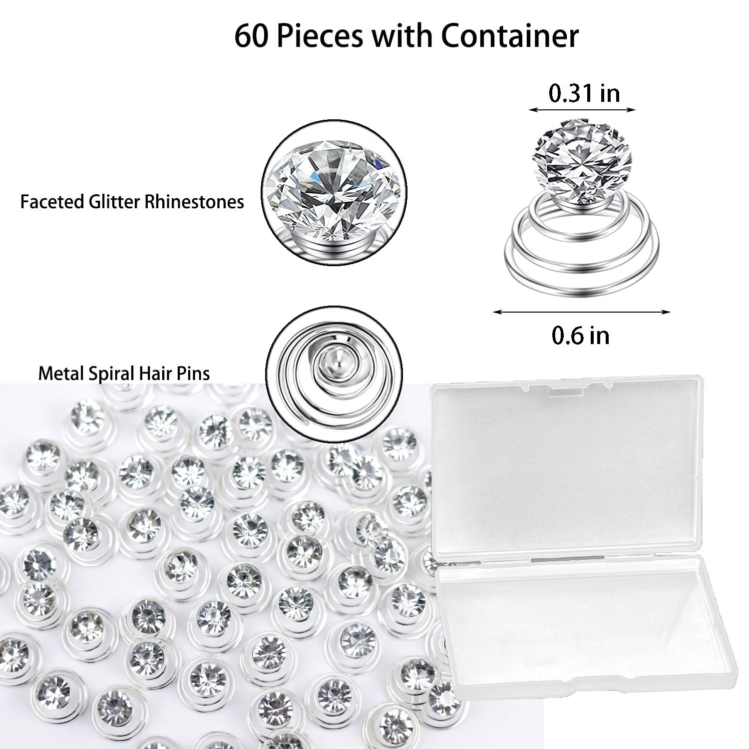 Detailed close up of the spiral coil mechanism on the pearl and flower jewels