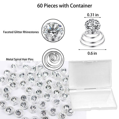 Detailed close up of the spiral coil mechanism on the pearl and flower jewels