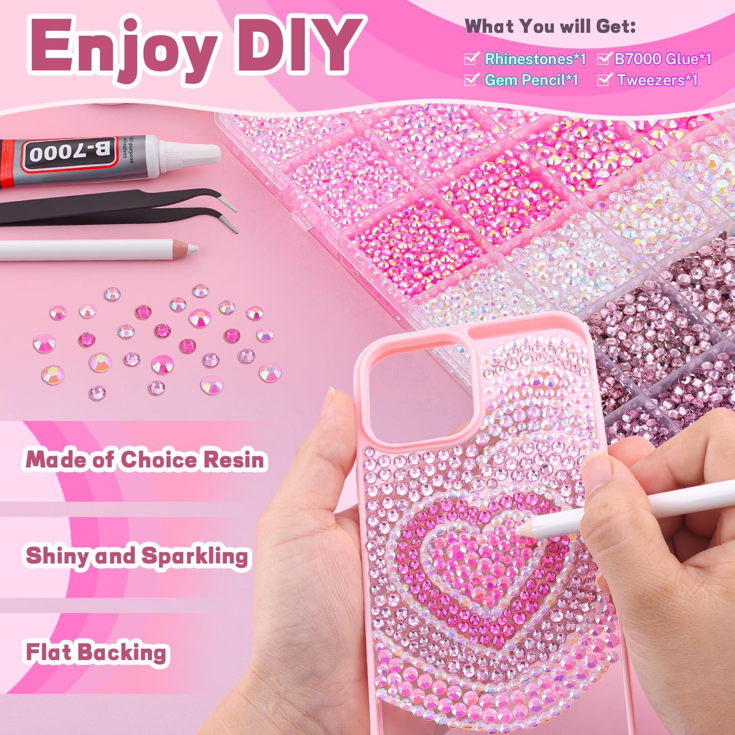 Tinkrstuff bedazzling kit with B7000 glue and pickup tools