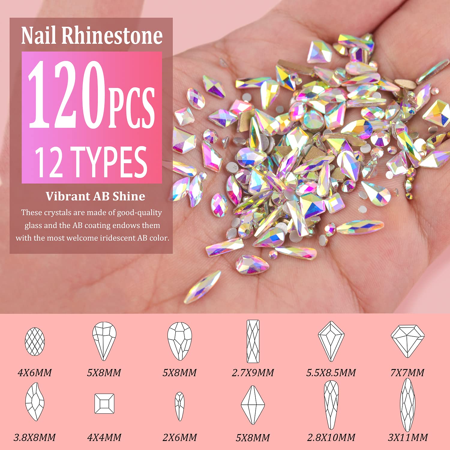 Belleboost nail art kit with pickup pen and tweezers
