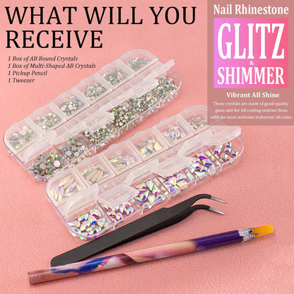 Precision tweezers and wax picker for nail art application