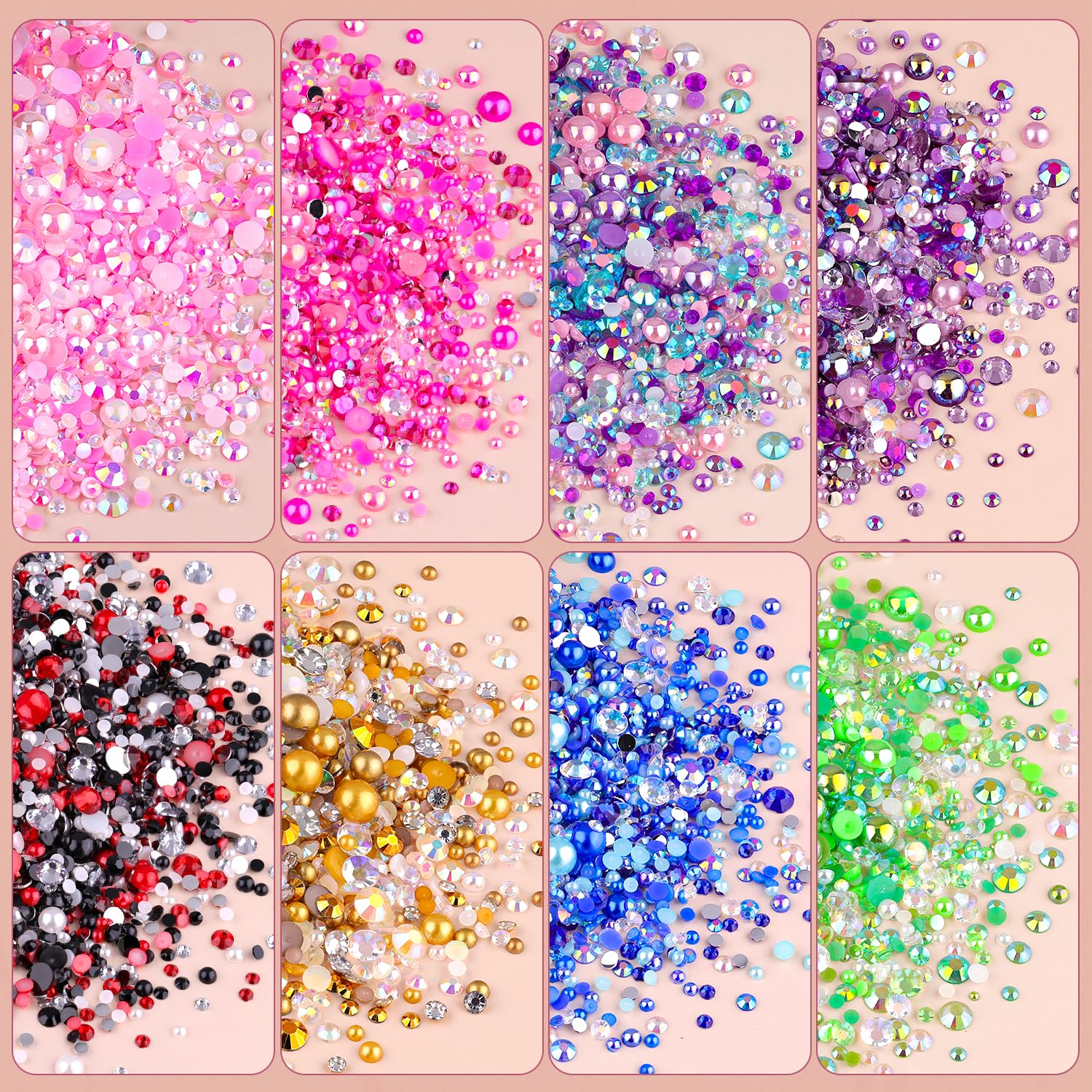 Application of Tinkrstuff rhinestones on a decorative tumbler