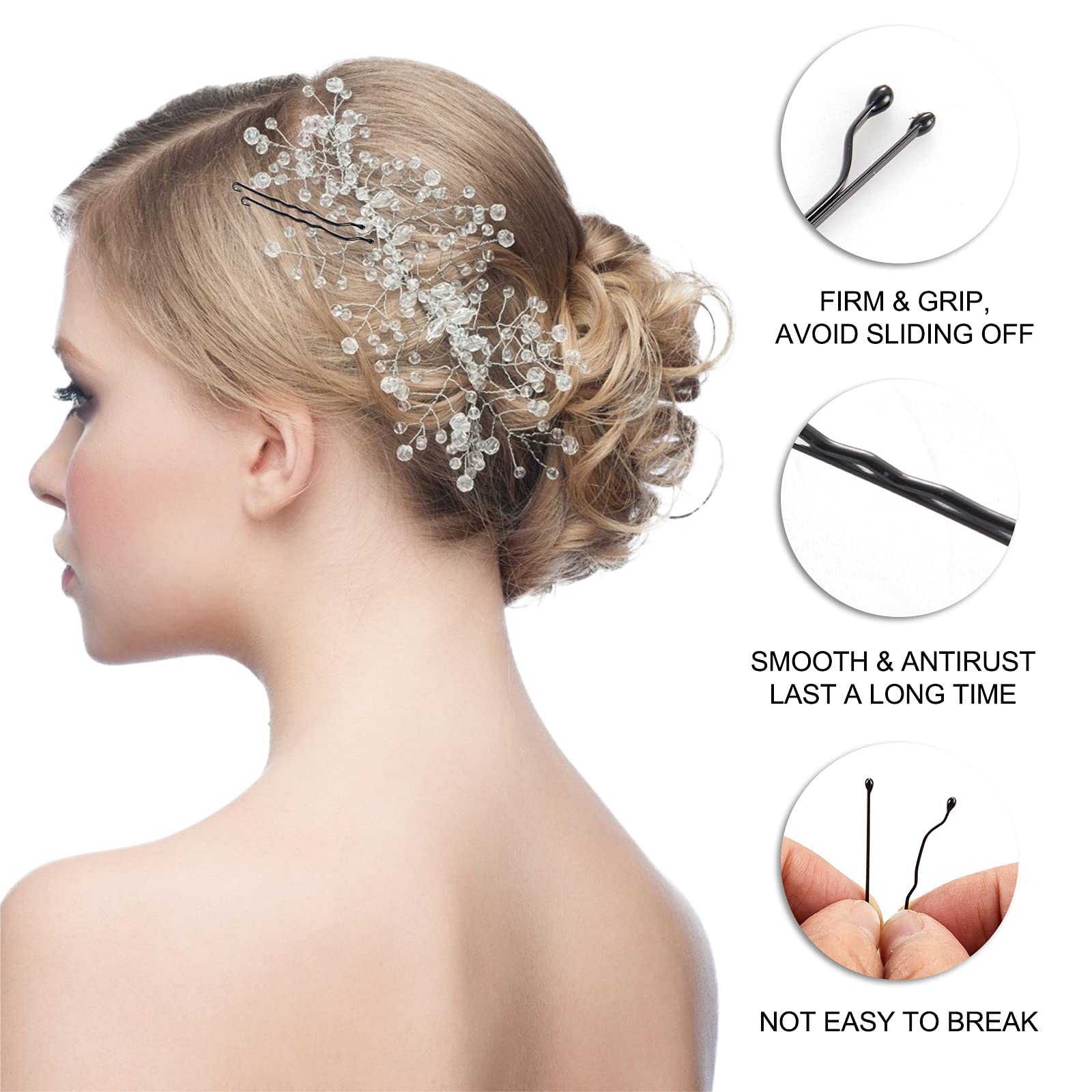 Strong hold hair accessories suitable for thick and curly hair styling