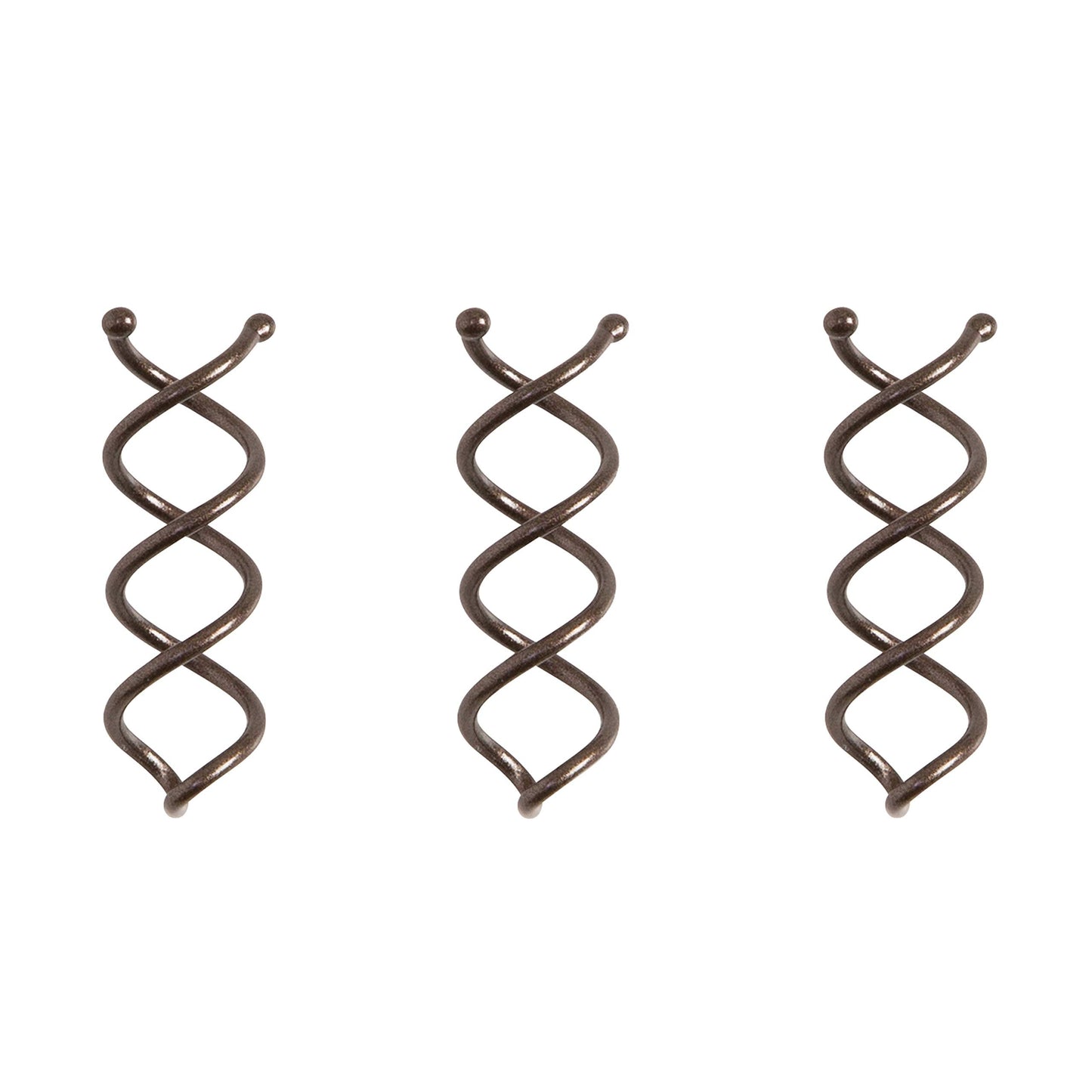 Three Goody Mini Spin Pins in metallic color