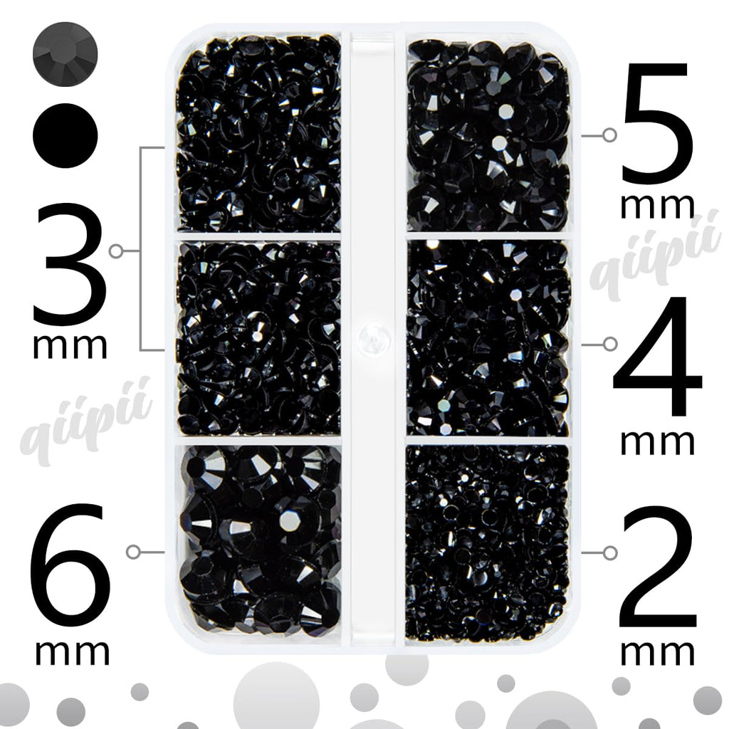 Precision tweezers and pickup pen included with the rhinestone kit
