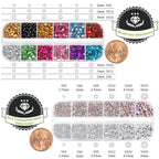 Rhinestone picker pencil and stainless steel tweezers included in kit