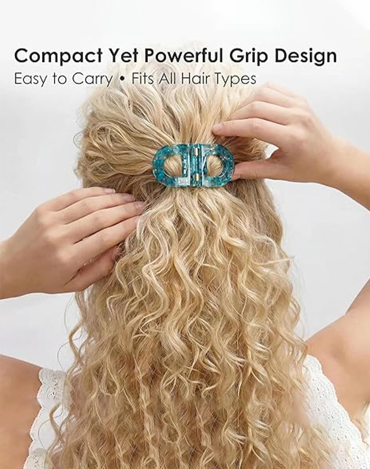 No-slip strong hold hair styling clips for women demonstrating creaseless sectioning capabilities