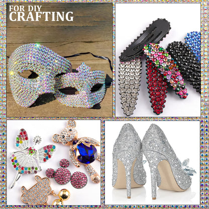 Assorted size flatback rhinestones for professional manicure