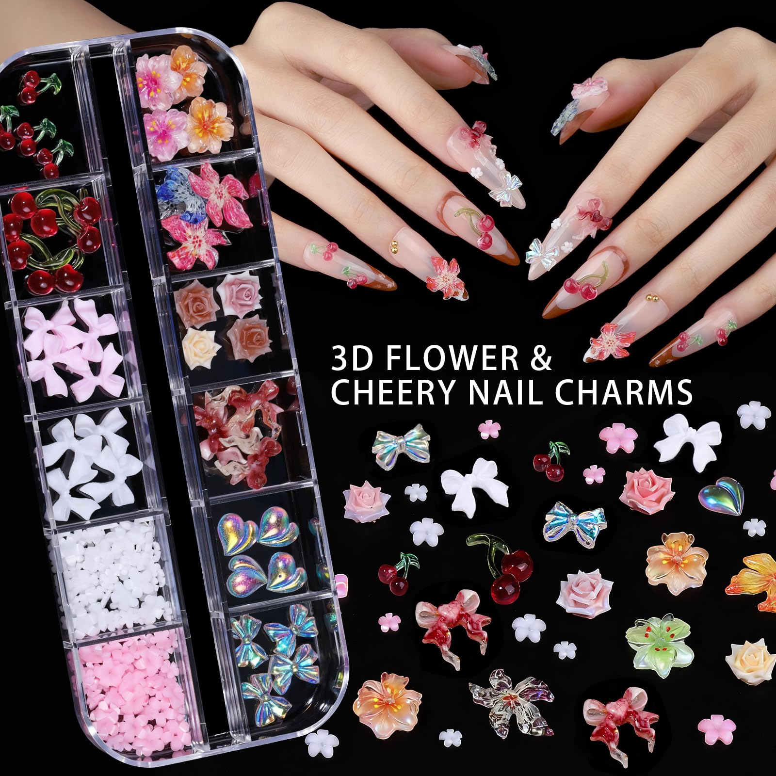 Teenitor nail art kit packaging and included accessories