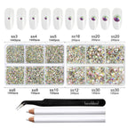 Included wax picking pencils and precision tweezers for nail art application