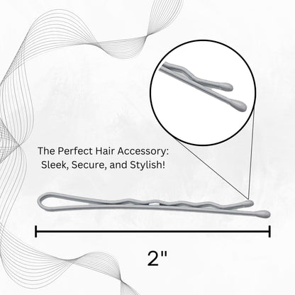 Close up of Sta-Rite white metal bobby pins