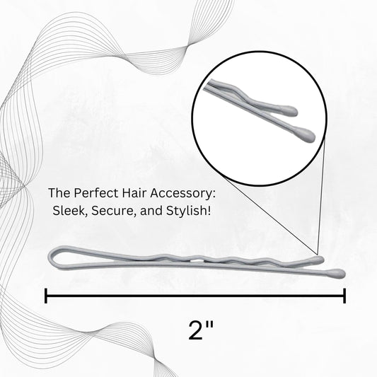 Close up of Sta-Rite white metal bobby pins