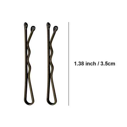 Premium double coated brown bobby pins for kids and women updo hairstyles