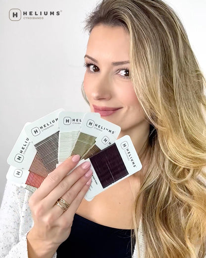 Heliums color match premium hair accessories packaging detail