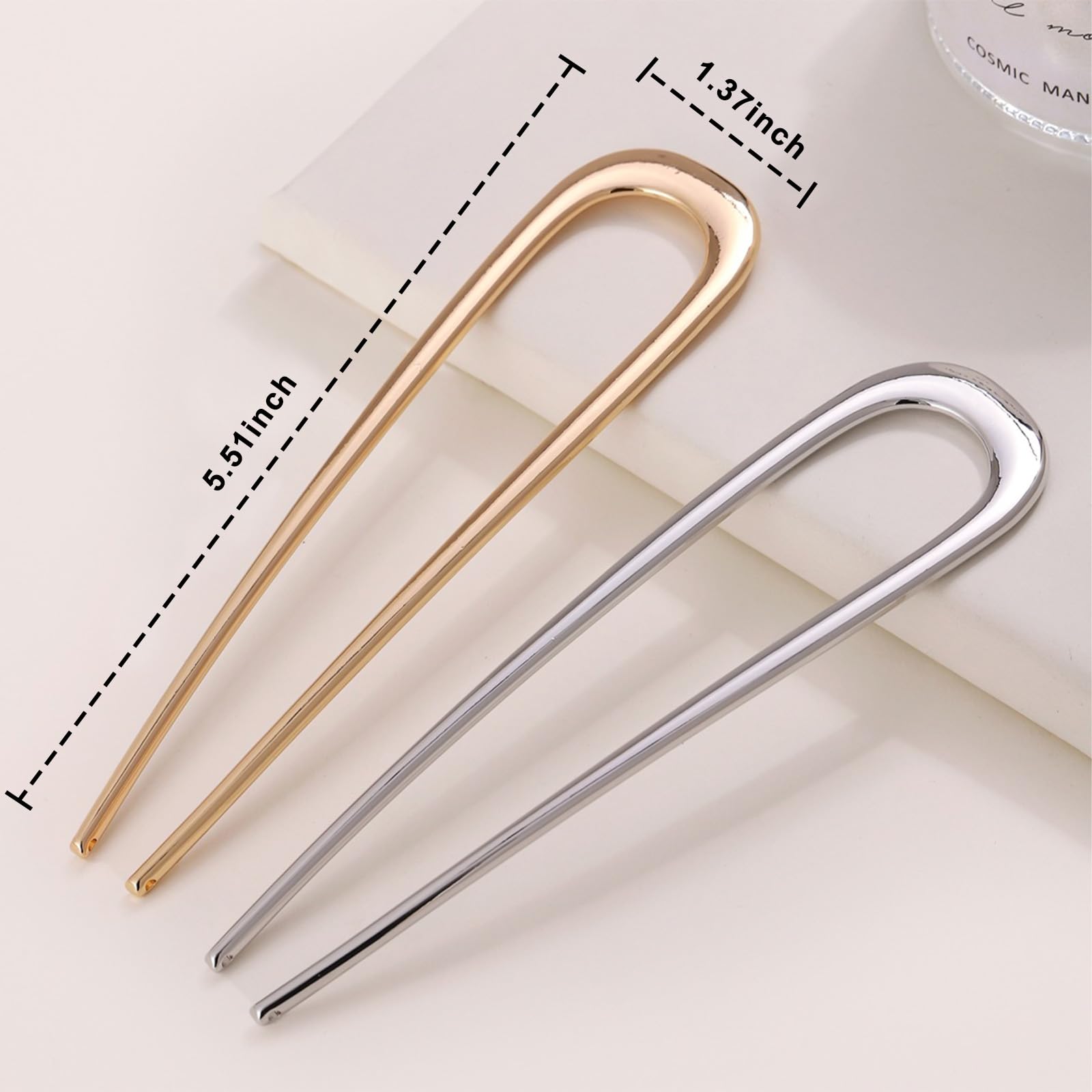 NZOZKOEX heavy duty metal hair pin set tailored for elegant updos.