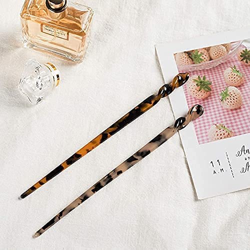 Detailed view of the smooth rounded tips on the tortoise shell hair accessories ensuring snag free styling
