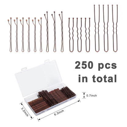Jelara U shaped bun pins showing the smooth ball tipped ends for scalp protection