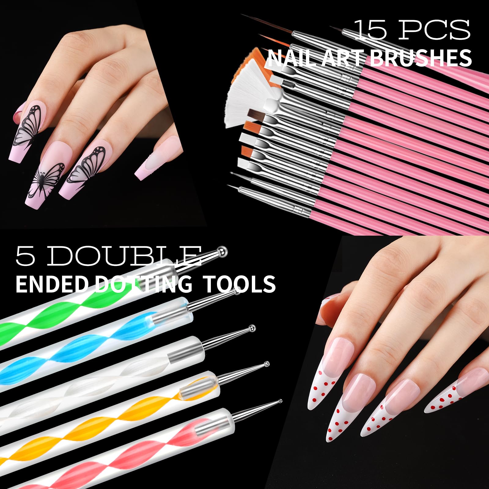 Nail art tweezers and wax pen application tools