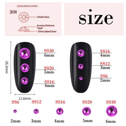 Laviyo black-bottom purple-red crystals for DIY craft projects