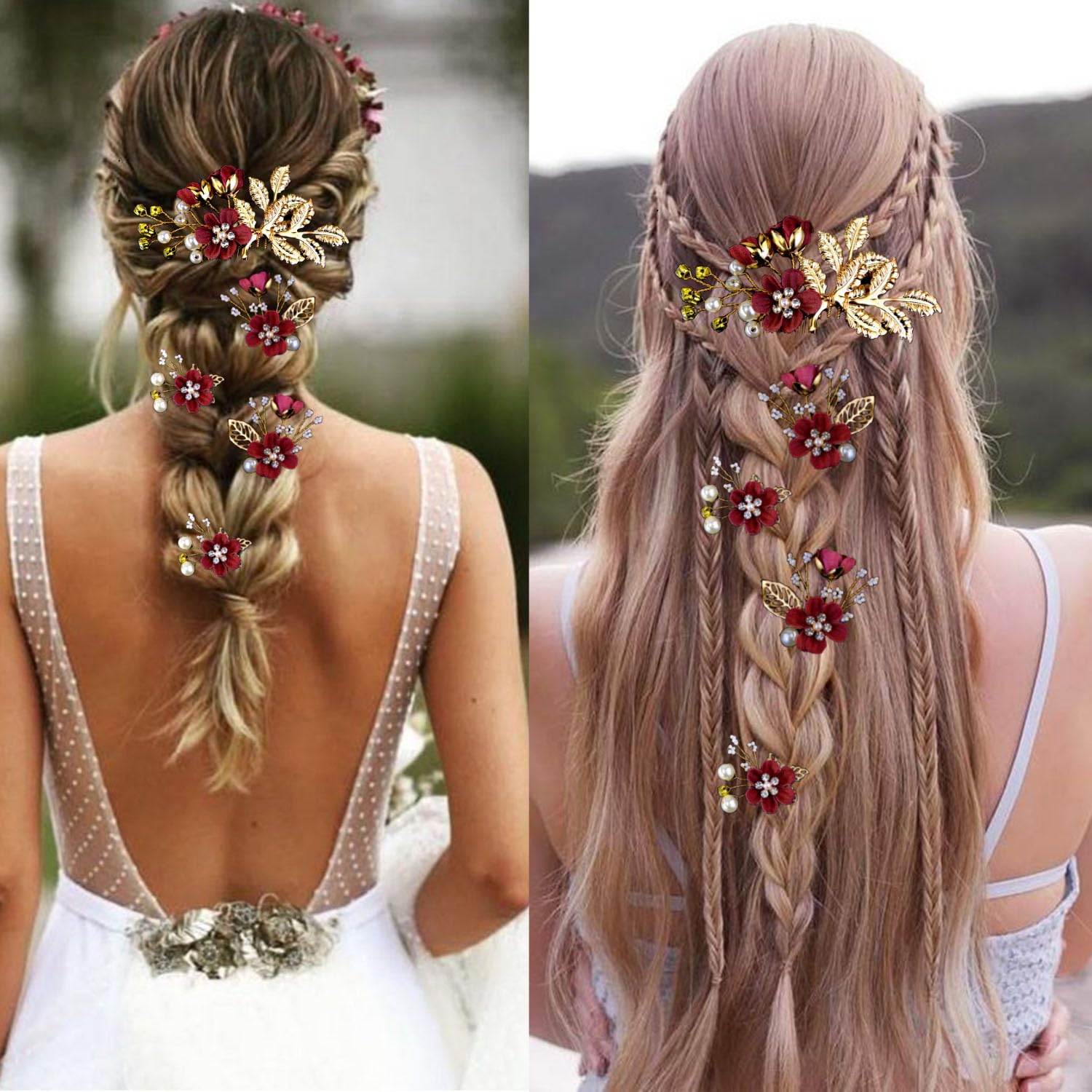 Authentic LAPOHI wedding hair pins packaging display for brides