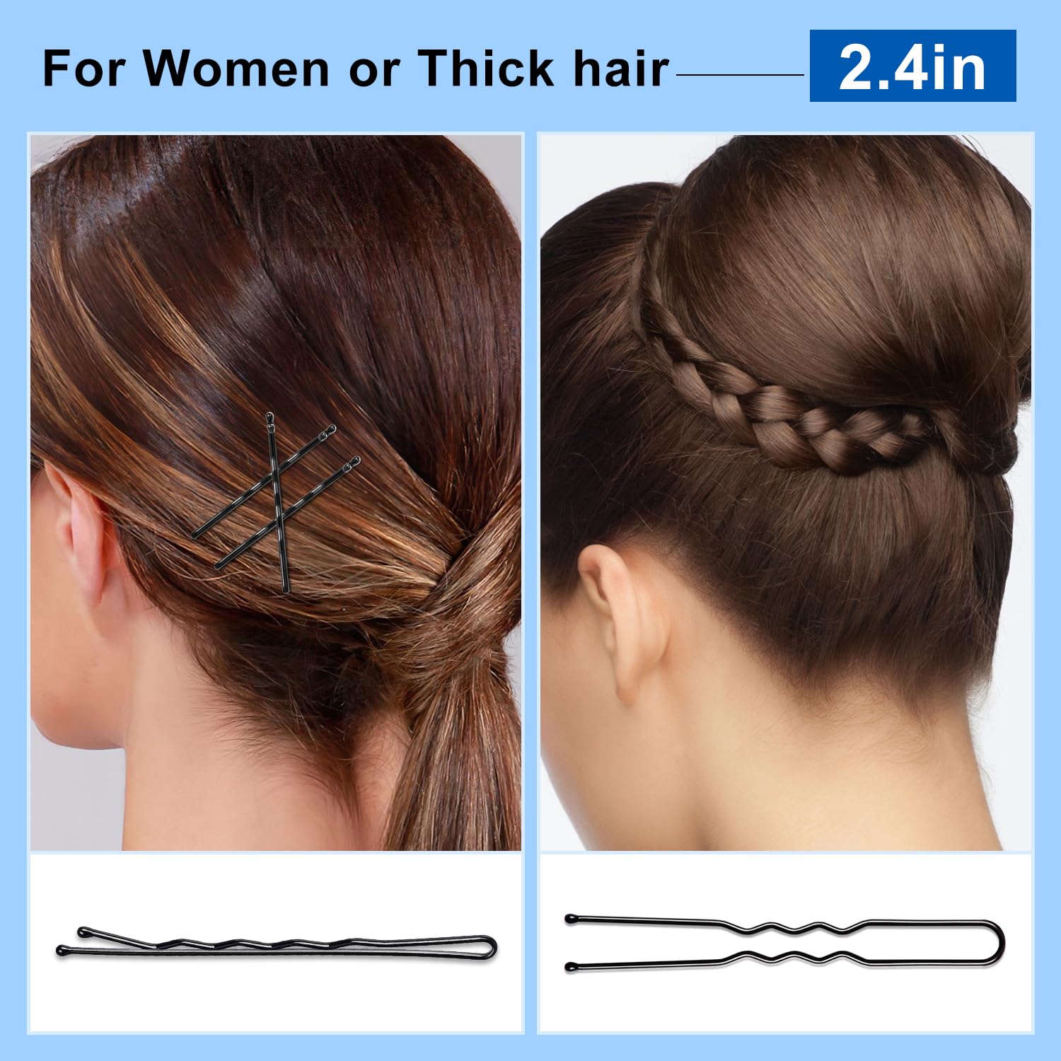 TsMADDTs ballet bun styling kit components including two hundred pieces of metal pins
