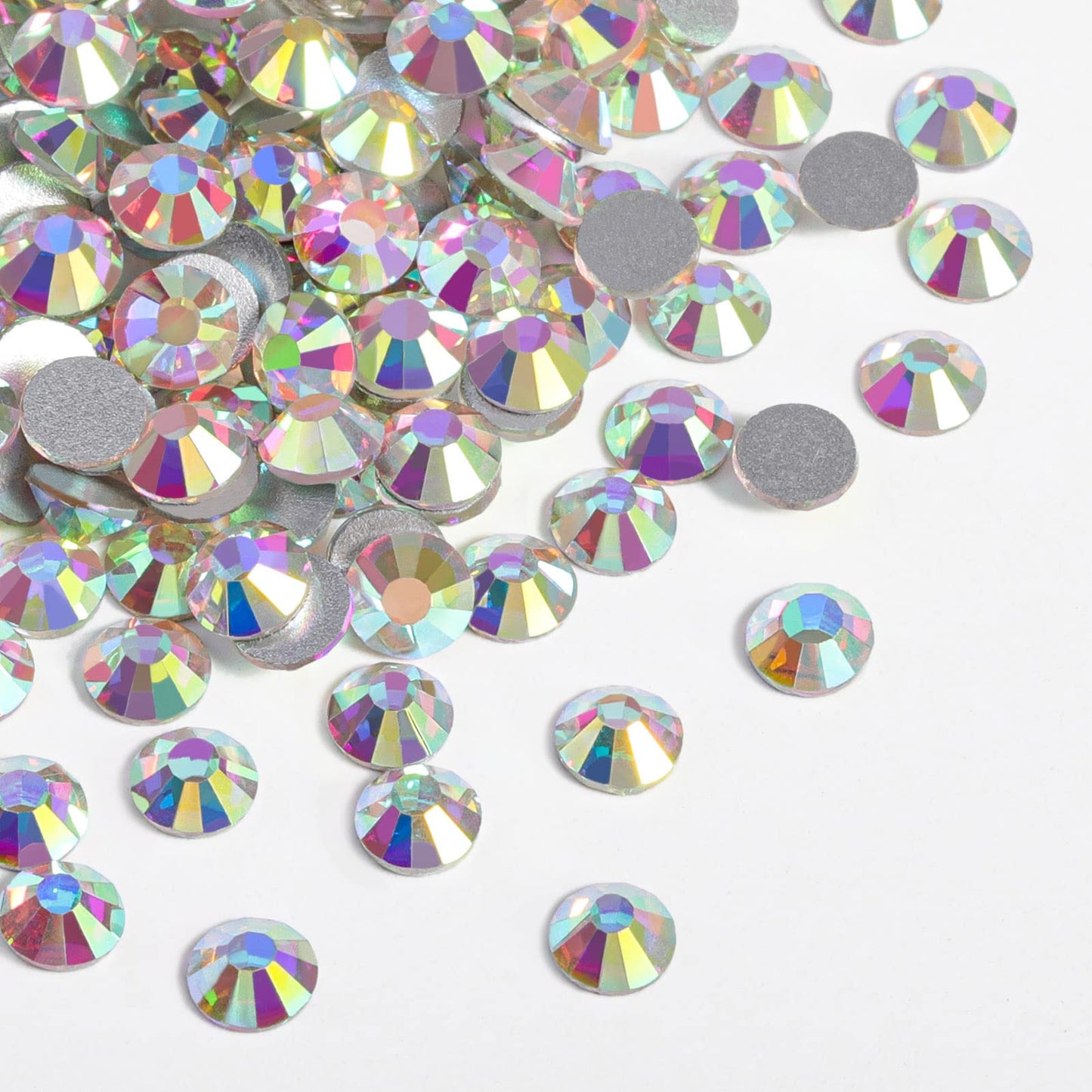 Close up of 10mm SS50 Beadsland crystal gems reflecting light