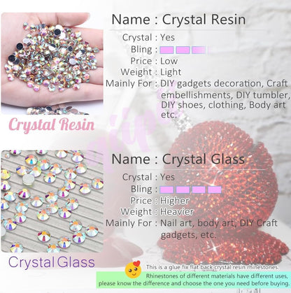 Bulk pack of red crystals for face and eye makeup craft